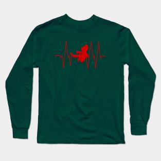 Karate Heartbeat Long Sleeve T-Shirt